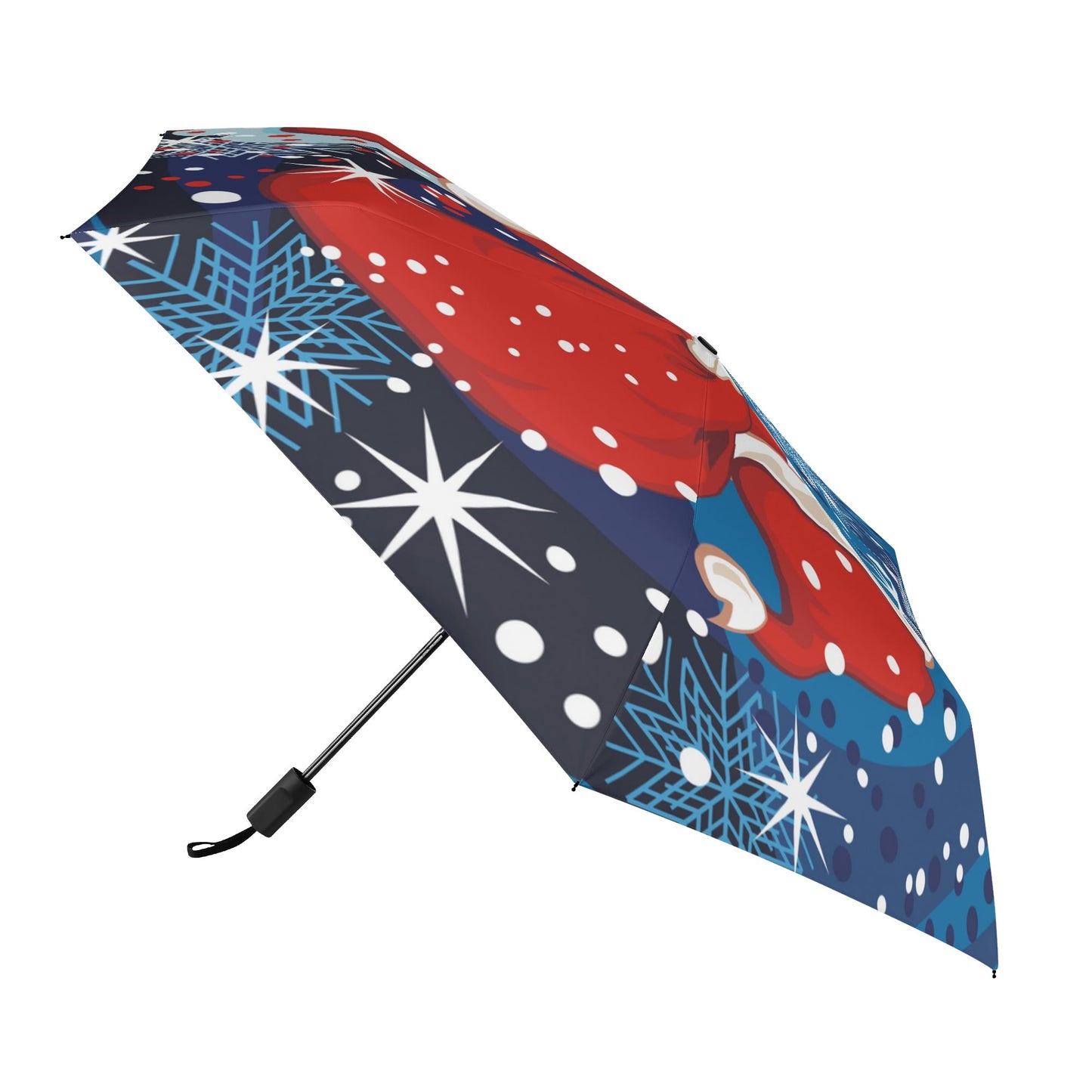 Christmas/Winter Season - Manual Folding Umbrella - Print on Outside