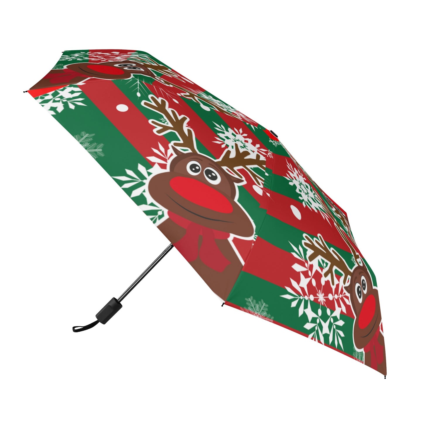 Christmas/Winter Season - Manual Folding Umbrella - Print on Outside