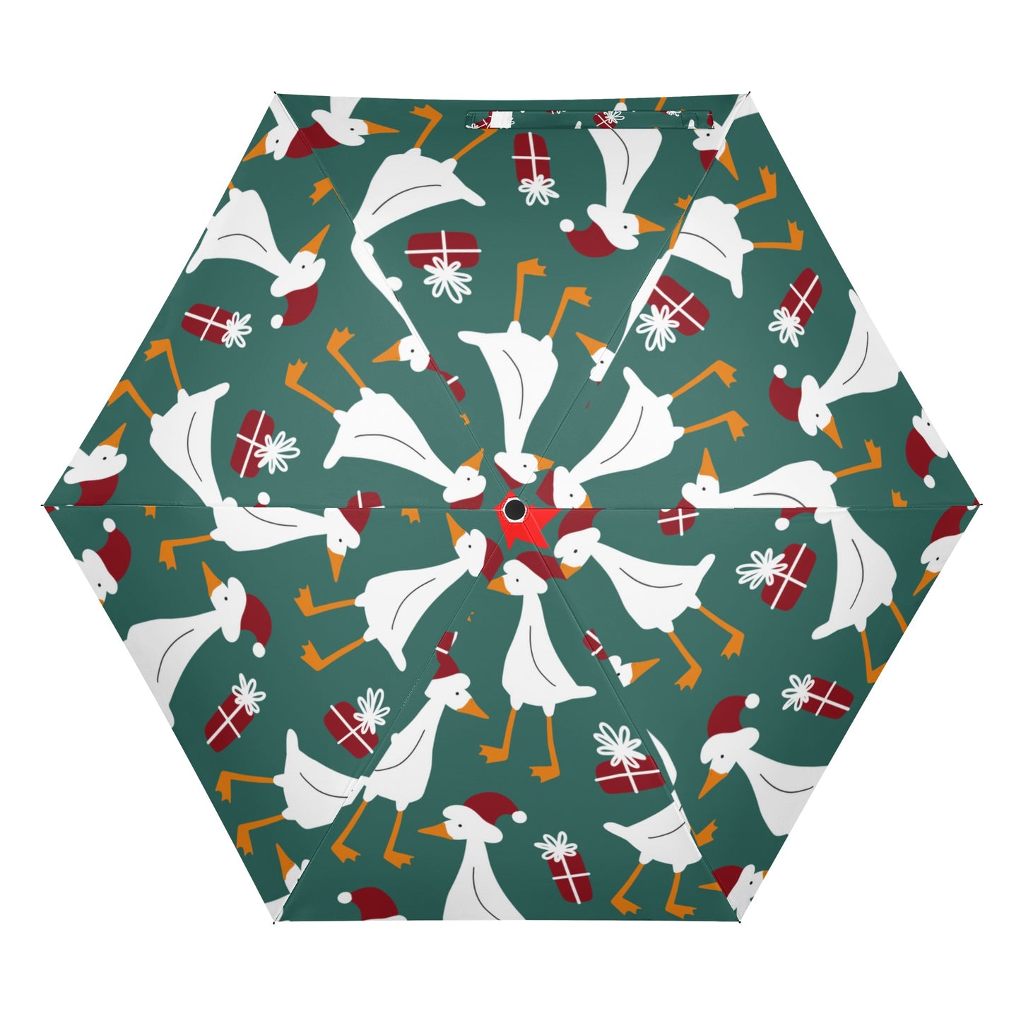 Christmas/Winter Season - Manual Folding Umbrella - Print on Outside