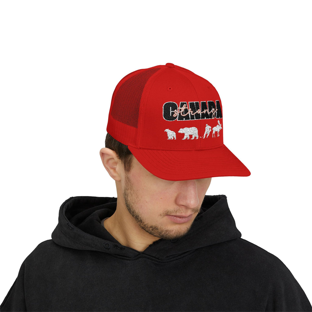 Canada Strong | Snapback Trucker Cap - White