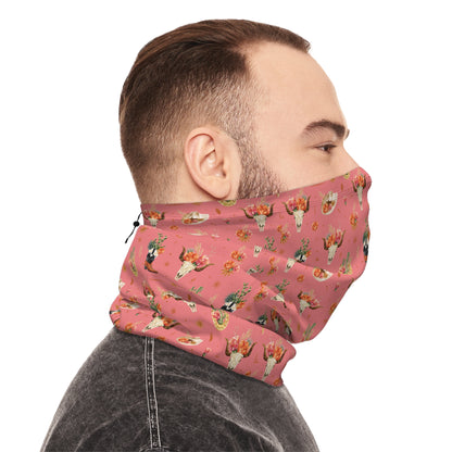 Western Bloom Neck Gaiter – Rustic Charm with Floral Flair