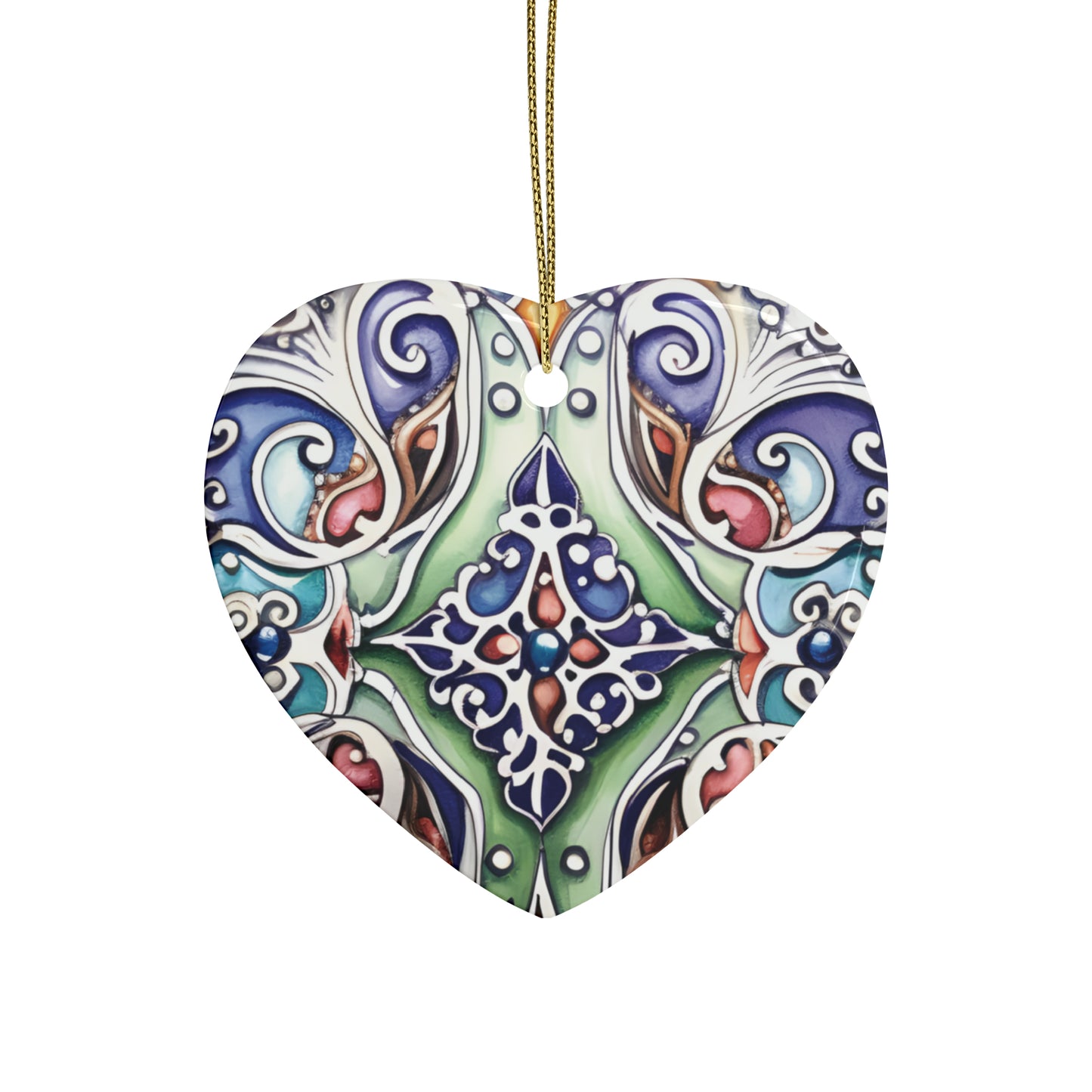 Multicolour Bead Flair Ceramic Christmas Ornaments (1pcs, 5pcs, 10pcs, 20pcs)