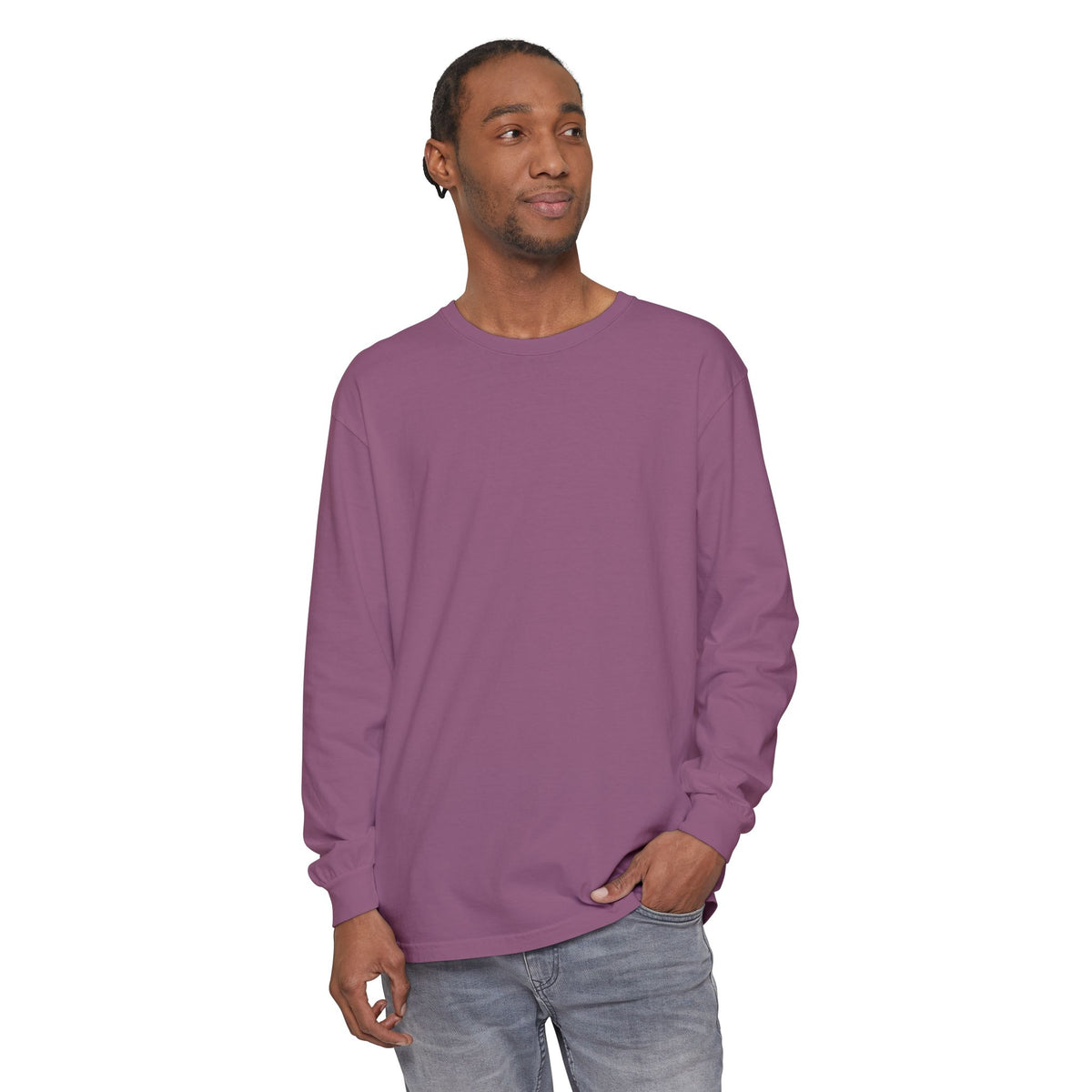 ADHD SQUAD | Unisex Garment-Dyed Long Sleeve Tee - Chaotic Thoughts That Are Constantly Fading Away