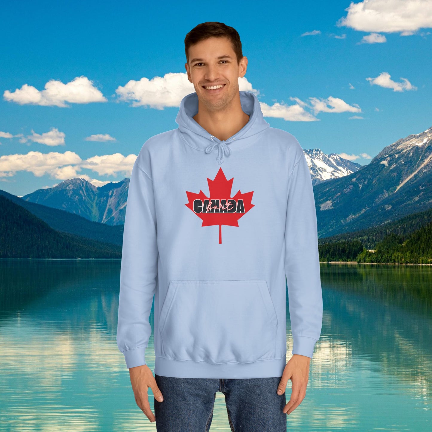 Canada fort | Unisex College Hoodie - Red Maple