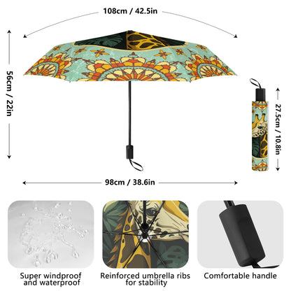 Lightweight Manual Folding Umbrella Printing Outside