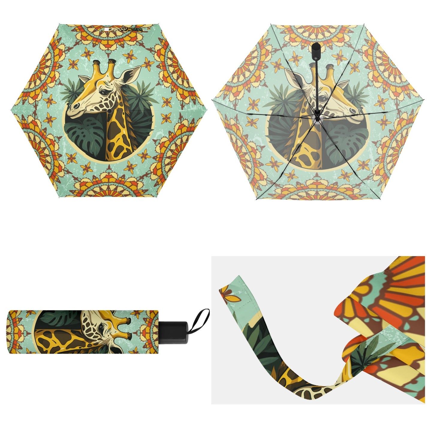 Lightweight Manual Folding Umbrella Printing Outside