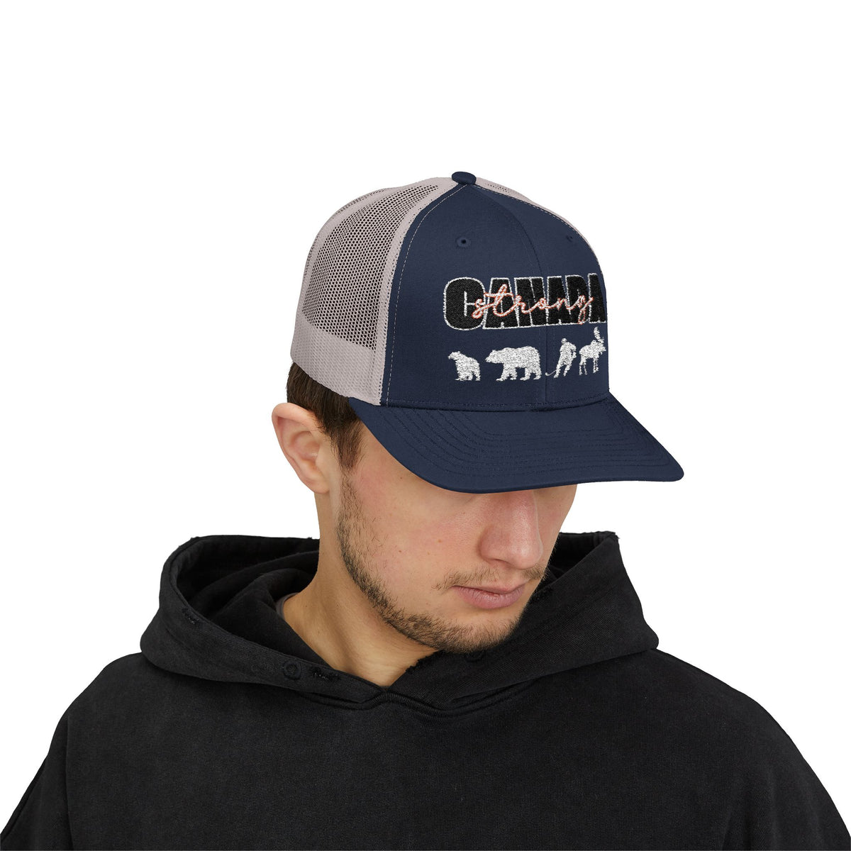 Canada Strong | Snapback Trucker Cap - White
