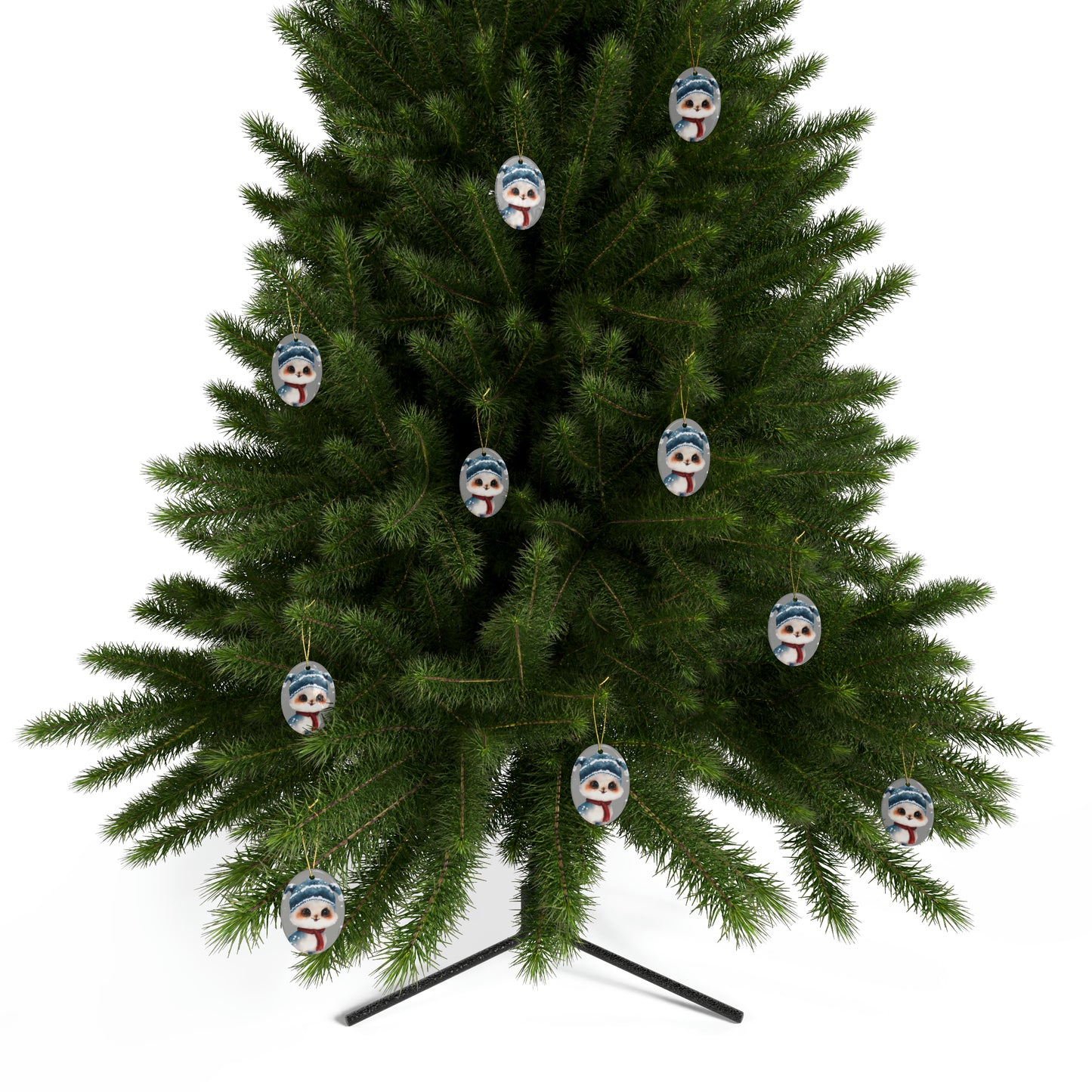 Woodland Creature | Ceramic Christmas Ornaments (1pcs, 5pcs, 10pcs, 20pcs) - 3