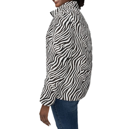 Zebra Print - Women’s Puffer Jacket