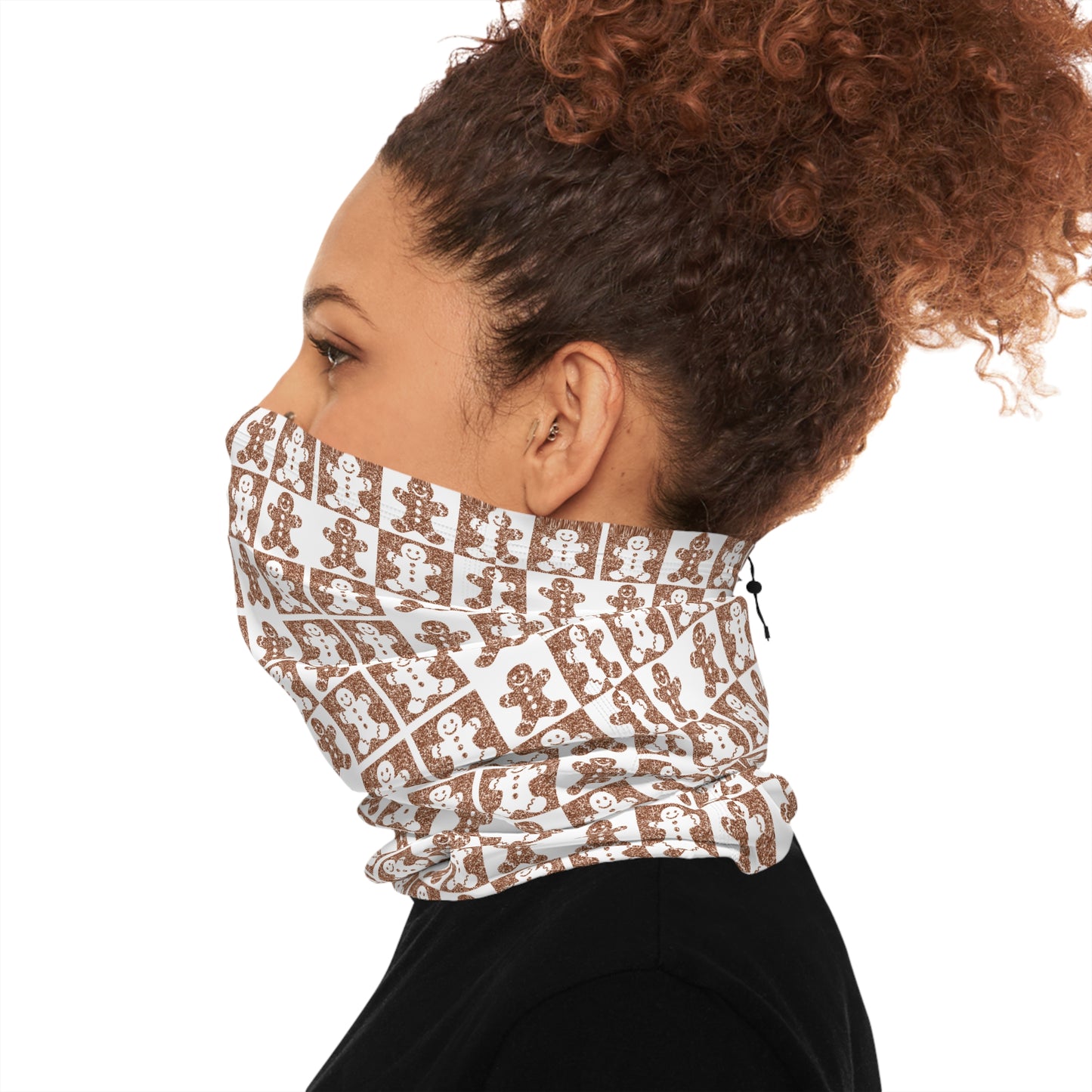 Gingerbread Glitter Neck Gaiter – Sweet Holiday Style