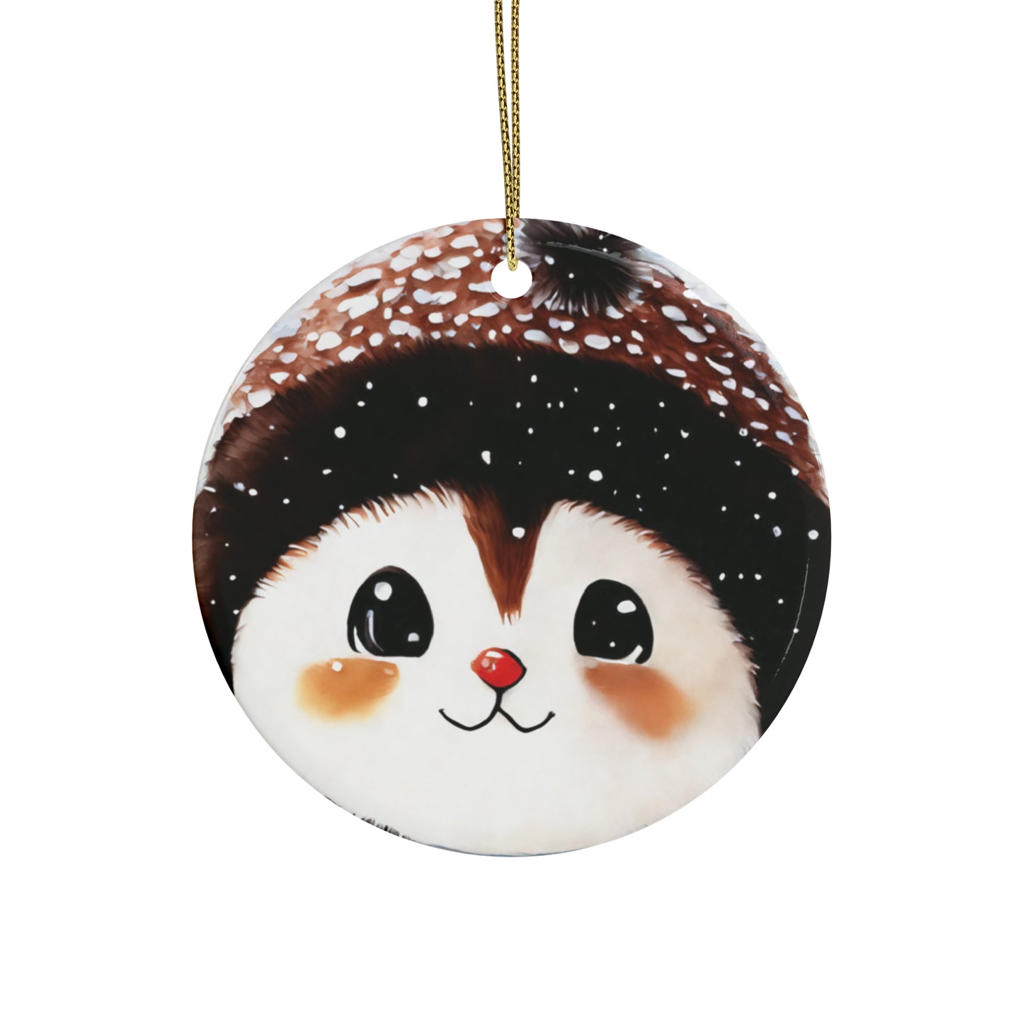 Woodland Creature | Ceramic Christmas Ornaments (1pcs, 5pcs, 10pcs, 20pcs) - 7