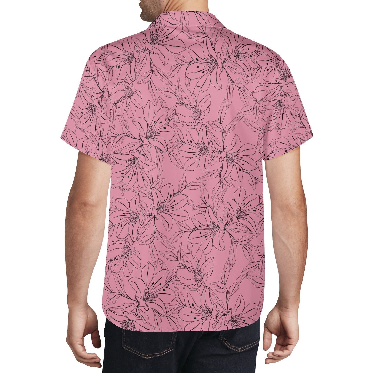 Mens Casual Hawaiian Vacation Shirt - Simply Tropical Flowers - Various Colours Available