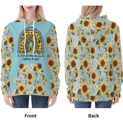 In A World Where You Can Be Anything, Be Kind - Sunflower Women's Hoodie