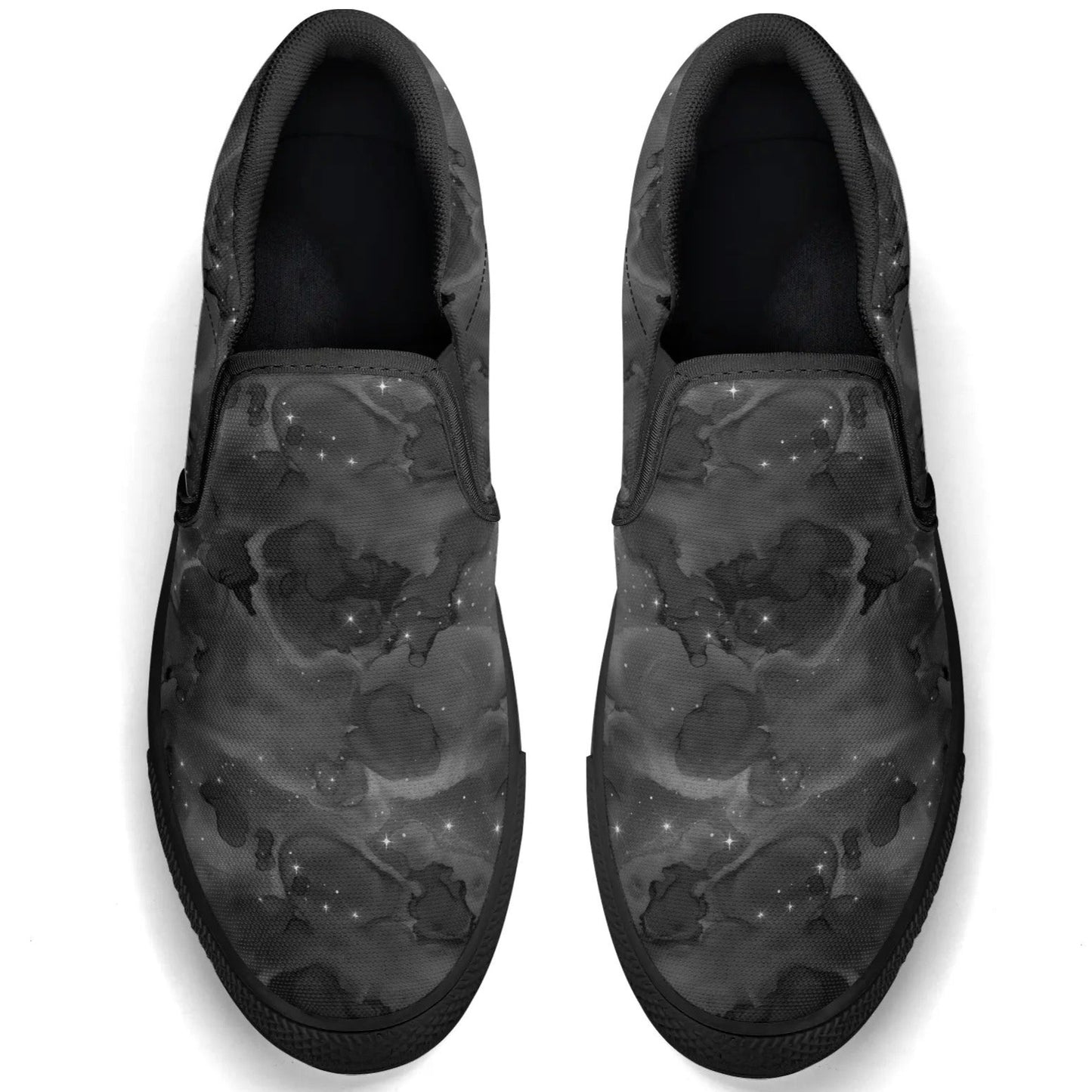 Men's Fun Patterned Canvas Upper Rubber Loafers