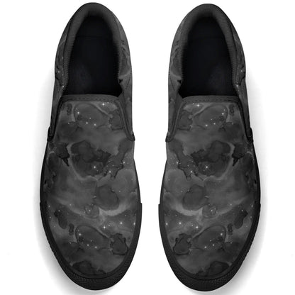 Men's Fun Patterned Canvas Upper Rubber Loafers