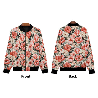 Various Prints - Womens Zip Up Bomber Jacket