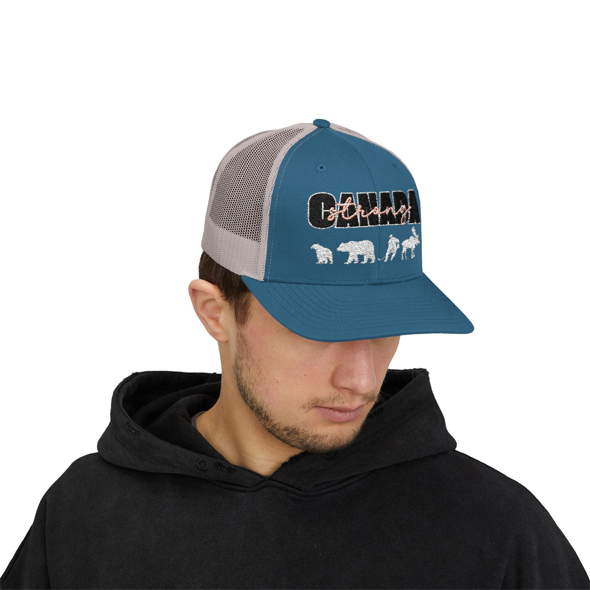 Canada Strong | Snapback Trucker Cap - White