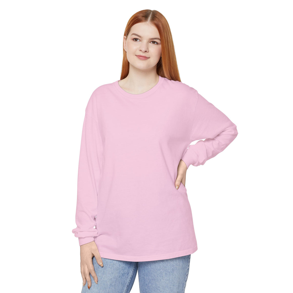 ADHD SQUAD | Unisex Garment-Dyed Long Sleeve Tee - Chaotic Thoughts That Are Constantly Fading Away