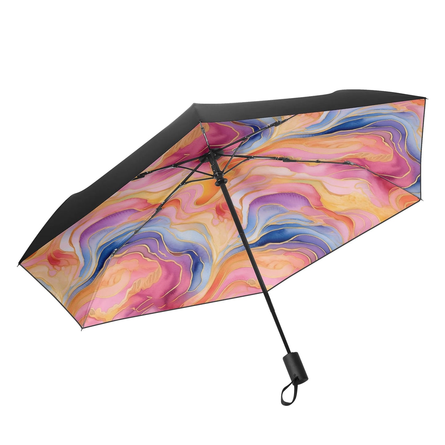 Flowered - Fully Auto Open & Close Umbrella Printing Inside