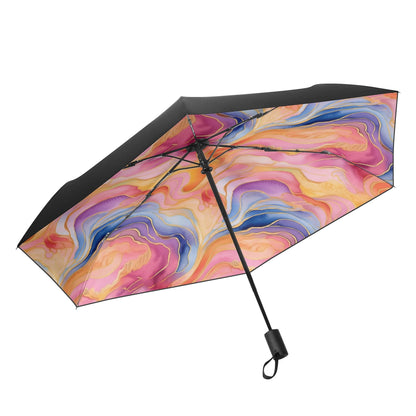 Flowered - Fully Auto Open & Close Umbrella Printing Inside