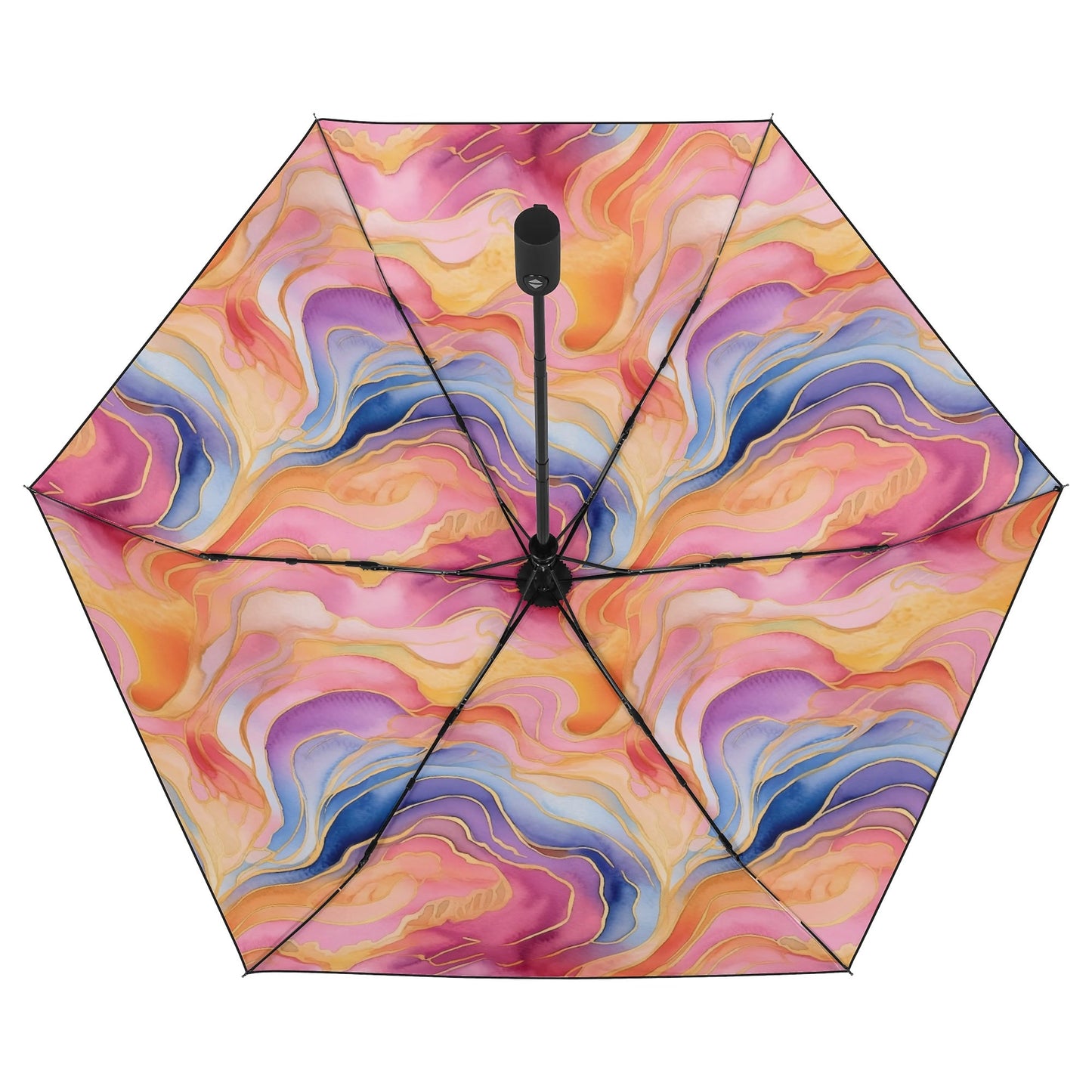 Flowered - Fully Auto Open & Close Umbrella Printing Inside