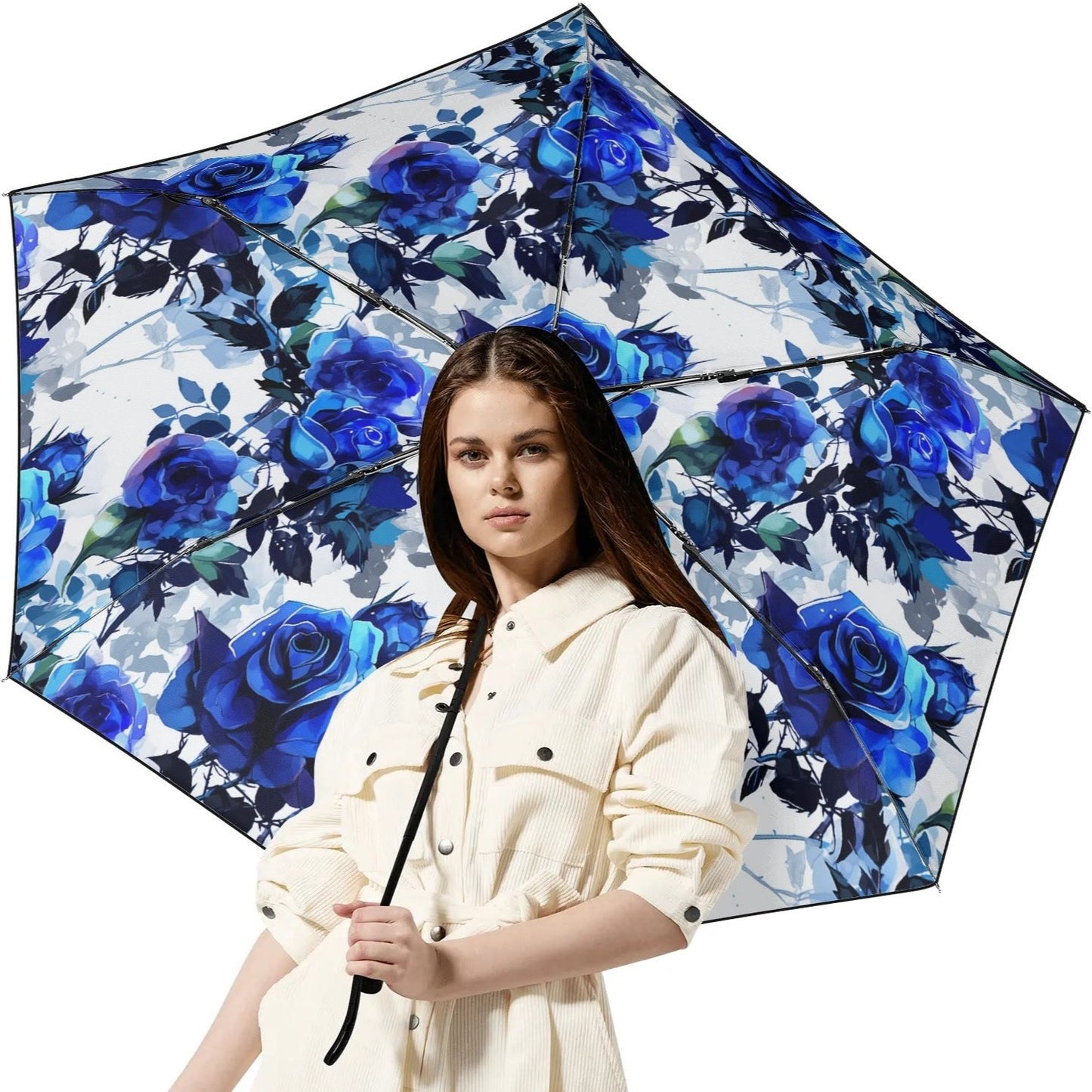 Flowered - Fully Auto Open & Close Umbrella Printing Inside