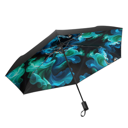 Flowered - Fully Auto Open & Close Umbrella Printing Inside