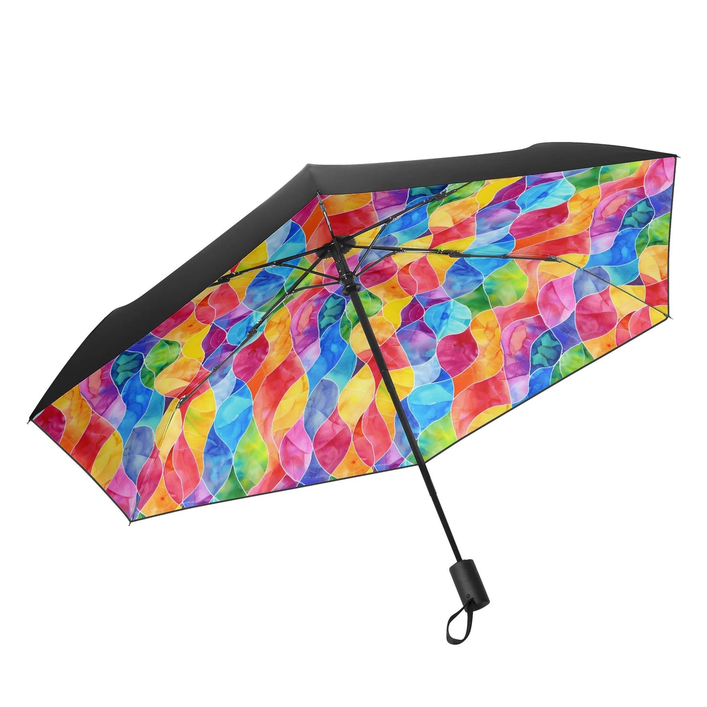 Flowered - Fully Auto Open & Close Umbrella Printing Inside