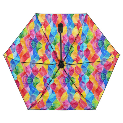 Flowered - Fully Auto Open & Close Umbrella Printing Inside