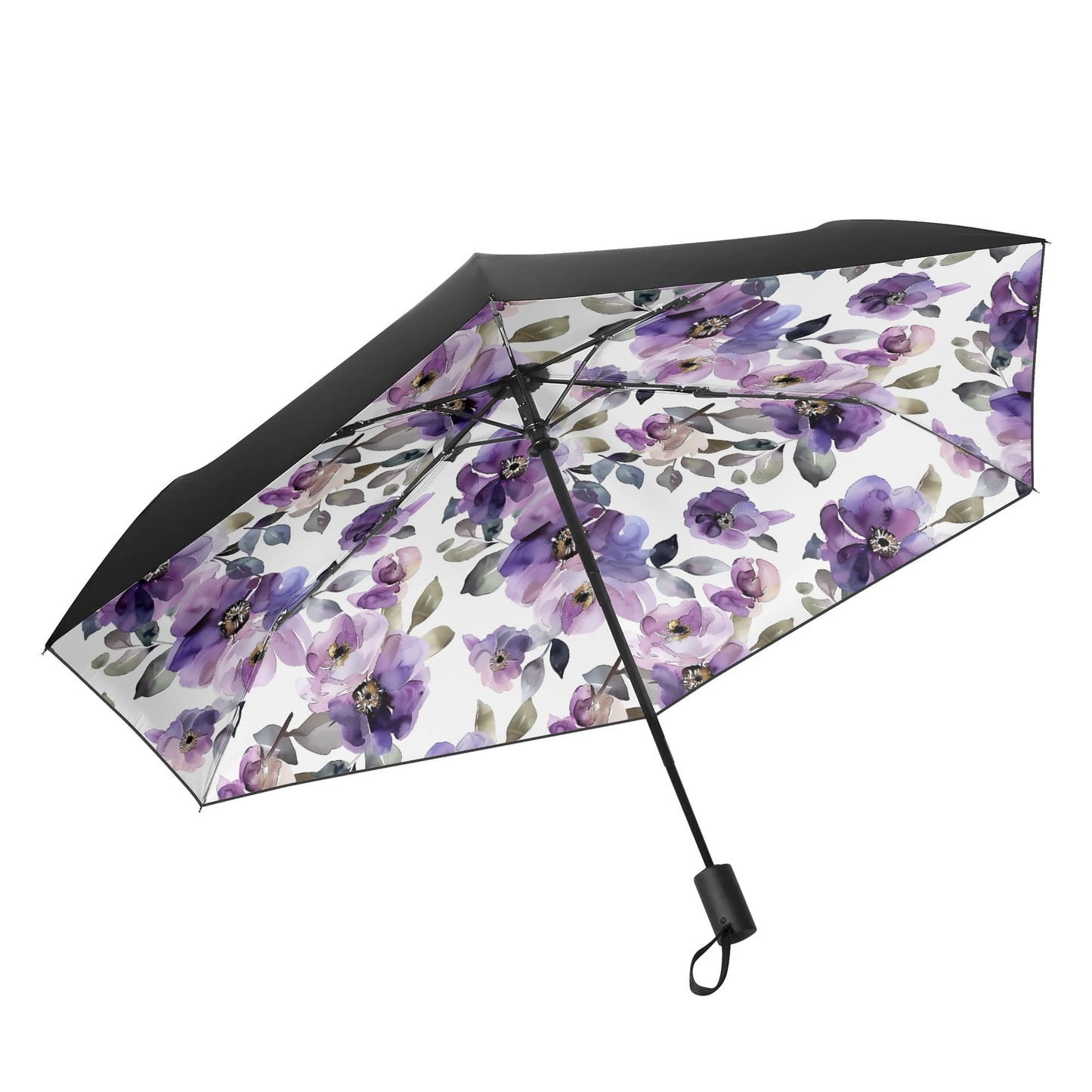 Flowered - Fully Auto Open & Close Umbrella Printing Inside