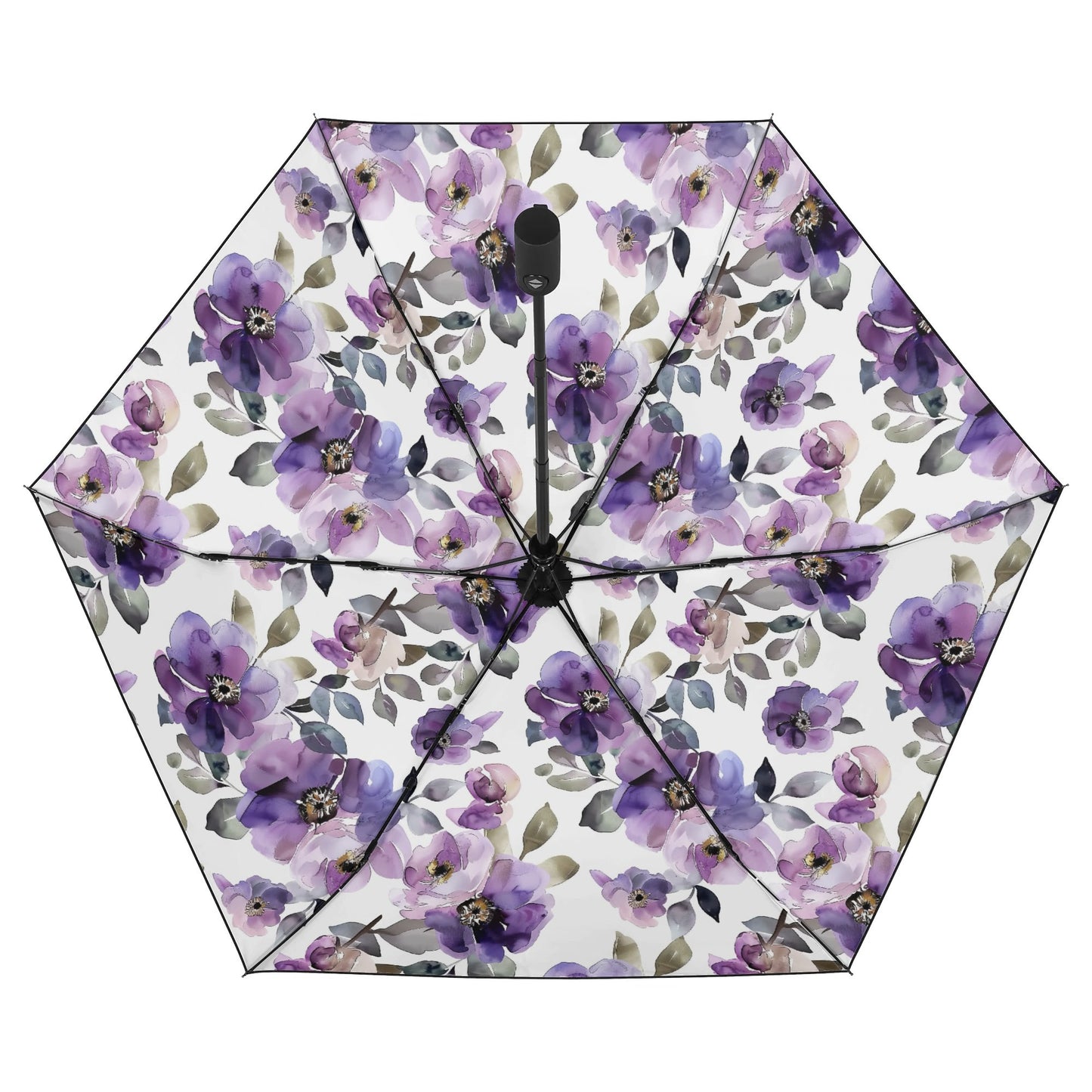 Flowered - Fully Auto Open & Close Umbrella Printing Inside