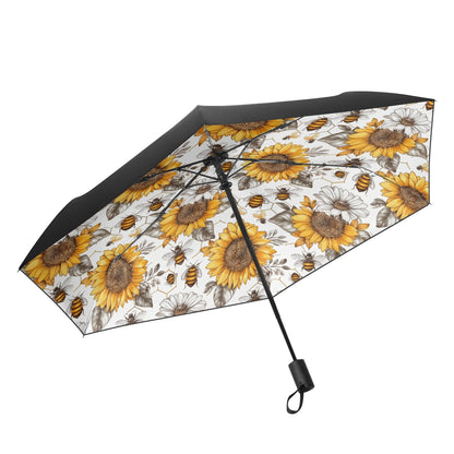 Flowered - Fully Auto Open & Close Umbrella Printing Inside