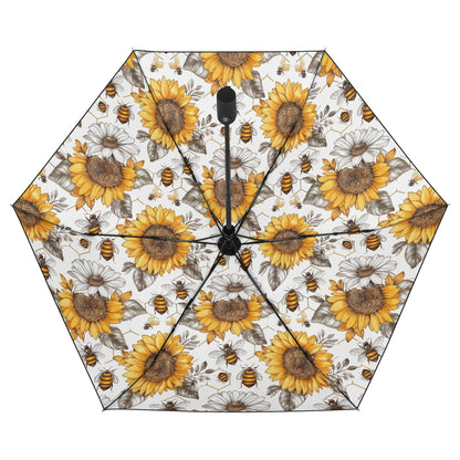 Flowered - Fully Auto Open & Close Umbrella Printing Inside