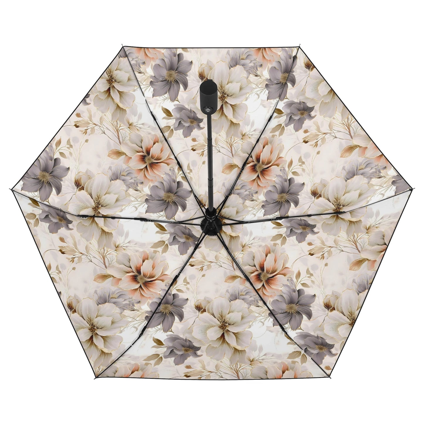 Flowered - Fully Auto Open & Close Umbrella Printing Inside