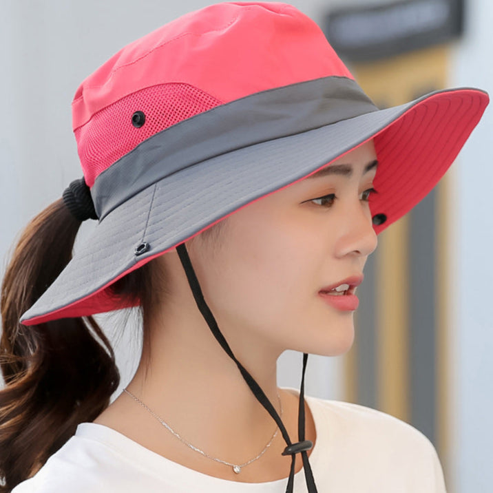 Watermelon Mountaineering Ponytail Hat