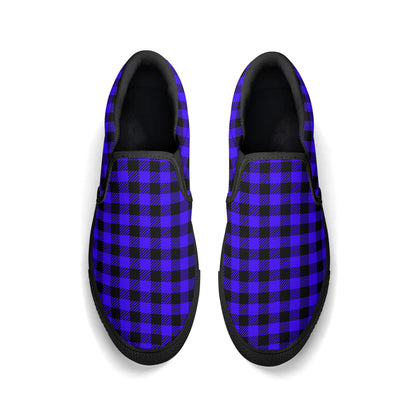 Men's Blue and Purple Shades - Rubber Soled Loafers - Slip On Shoes