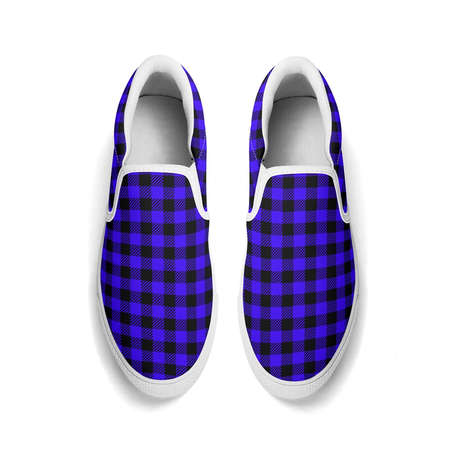 Men's Blue and Purple Shades - Rubber Soled Loafers - Slip On Shoes