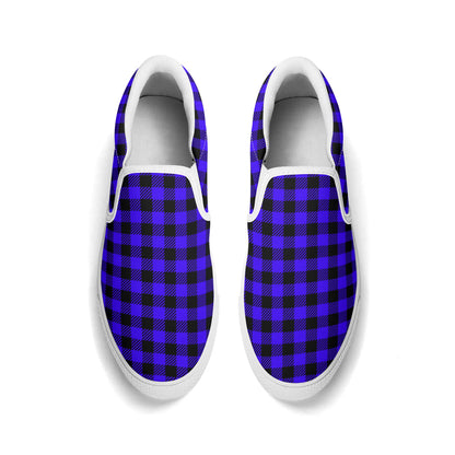 Men's Blue and Purple Shades - Rubber Soled Loafers - Slip On Shoes