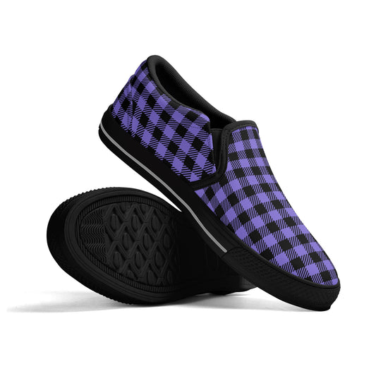 Blue and Purple Shades | Unisex Rubber Slip On Loafer Shoes