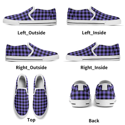 Men's Blue and Purple Shades - Rubber Soled Loafers - Slip On Shoes