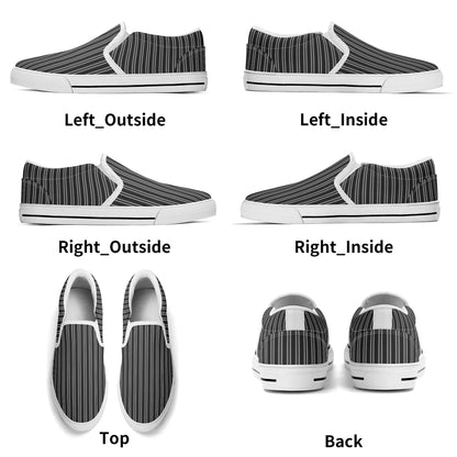 Mens Striped Rubber Loafers