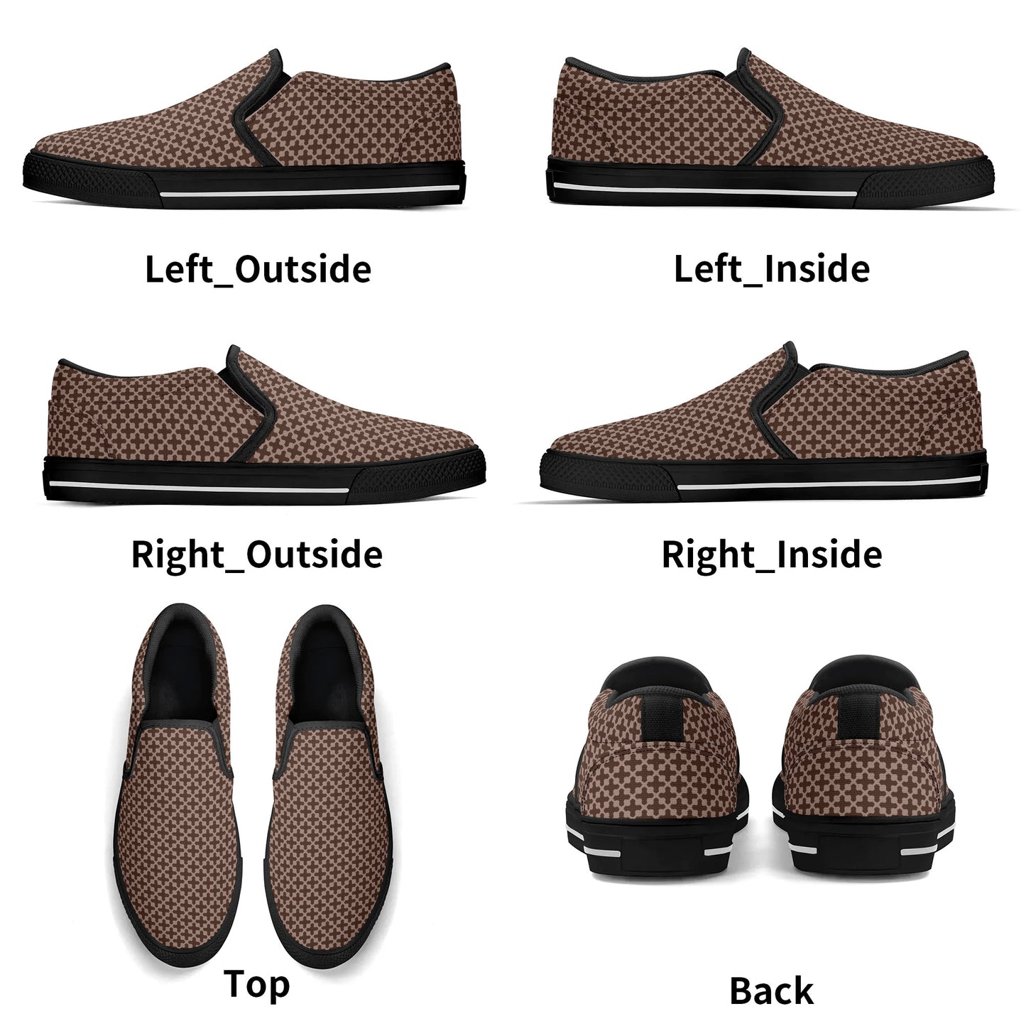 Men's Deep Darks - Rubber Loafers - Slip On Shoes