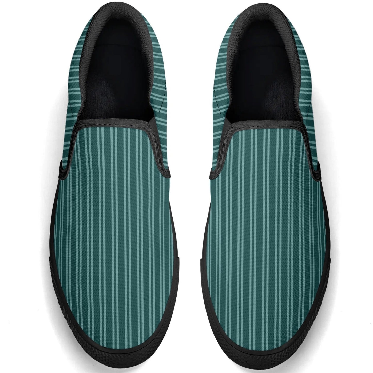 Mens Striped Rubber Loafers