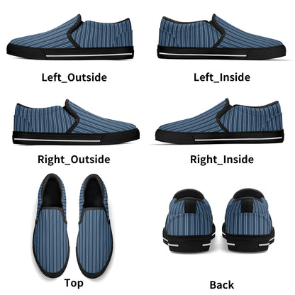 Mens Striped Rubber Loafers