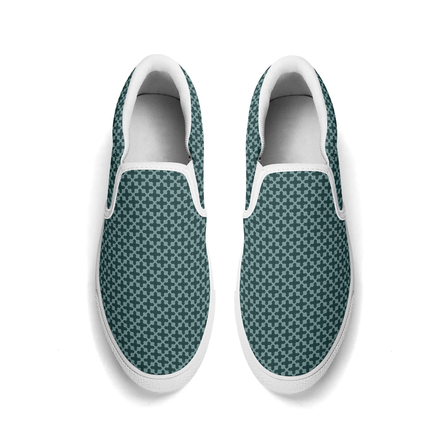 Mens Green Shade Rubber Soled Loafers - Slip On Shoes