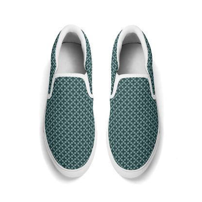 Mens Green Shade Rubber Soled Loafers - Slip On Shoes