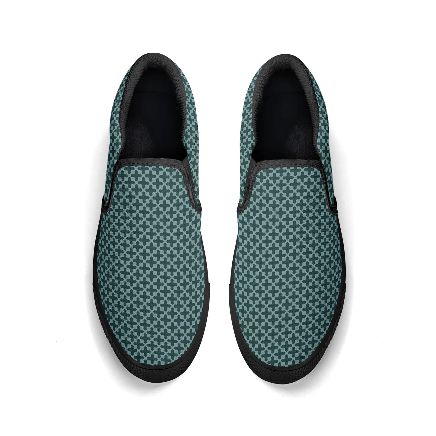 Mens Green Shade Rubber Soled Loafers - Slip On Shoes