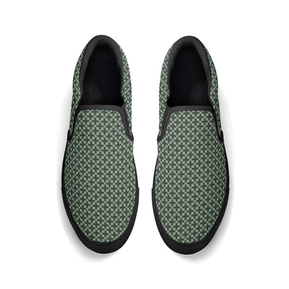 Mens Green Shade Rubber Soled Loafers - Slip On Shoes