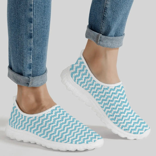 Womens Pastel Mesh Summer Slip-On Shoes