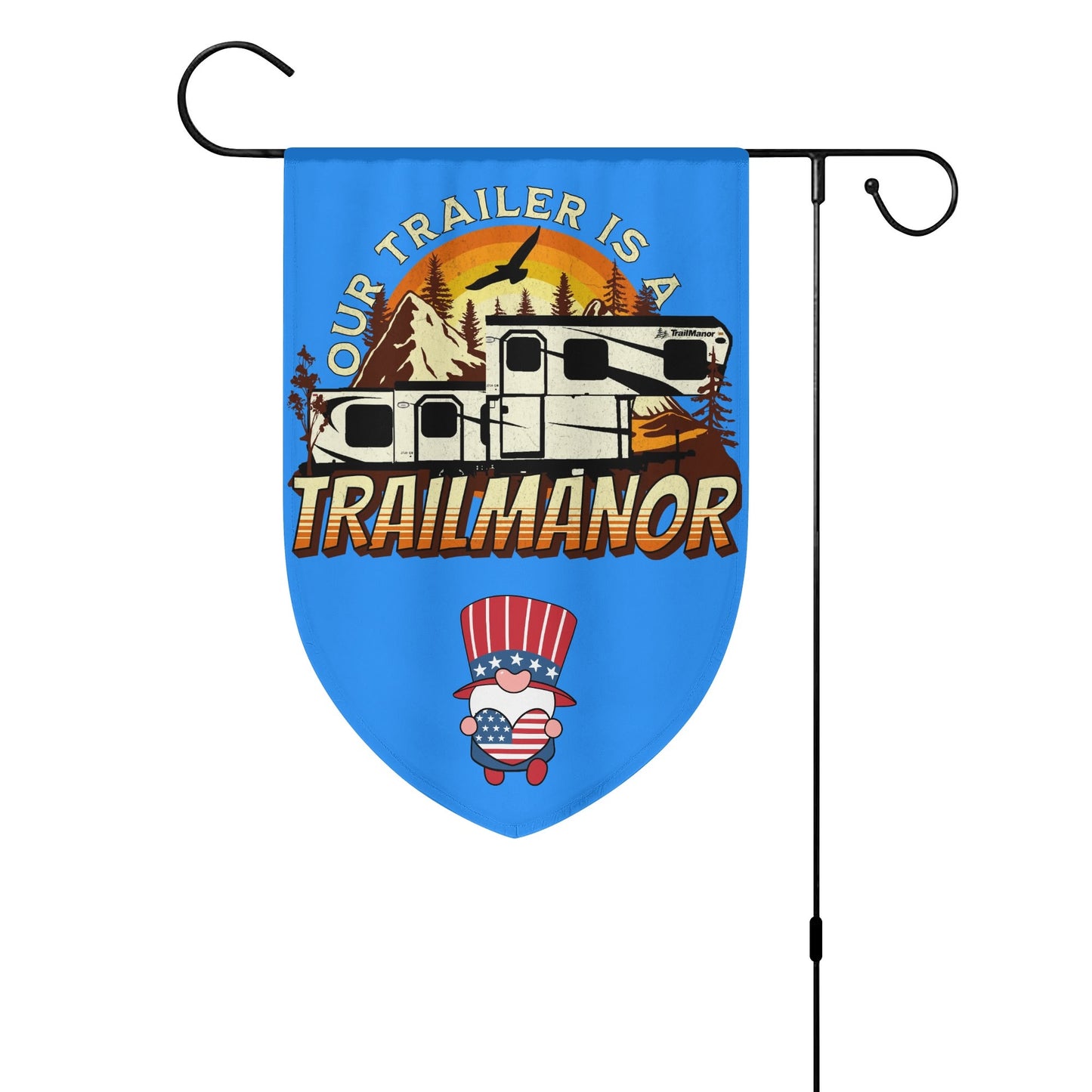 TrailManor Canada & USA - Durable 100% Polyester Garden Flag – Double-Sided, 12x18